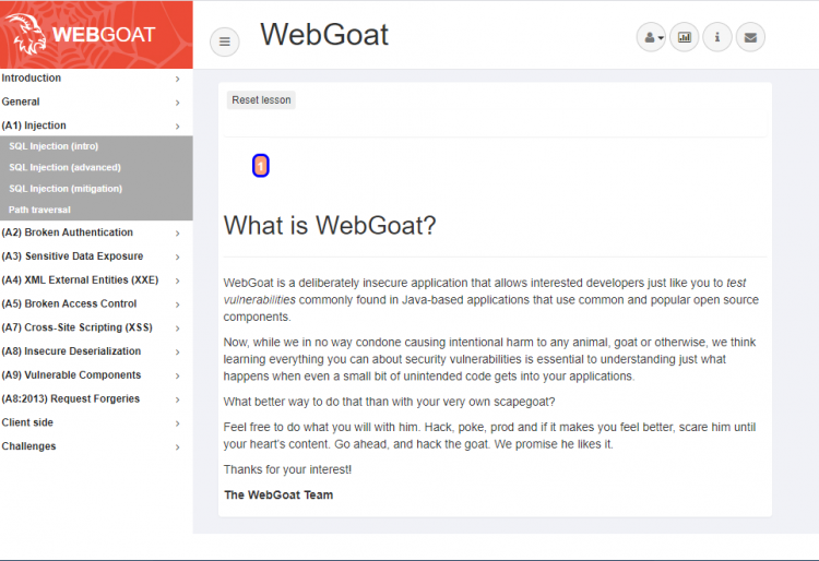 WebGoatの紹介の画像